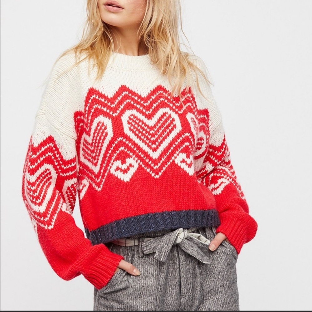 FREE PEOPLE I heart you sweater